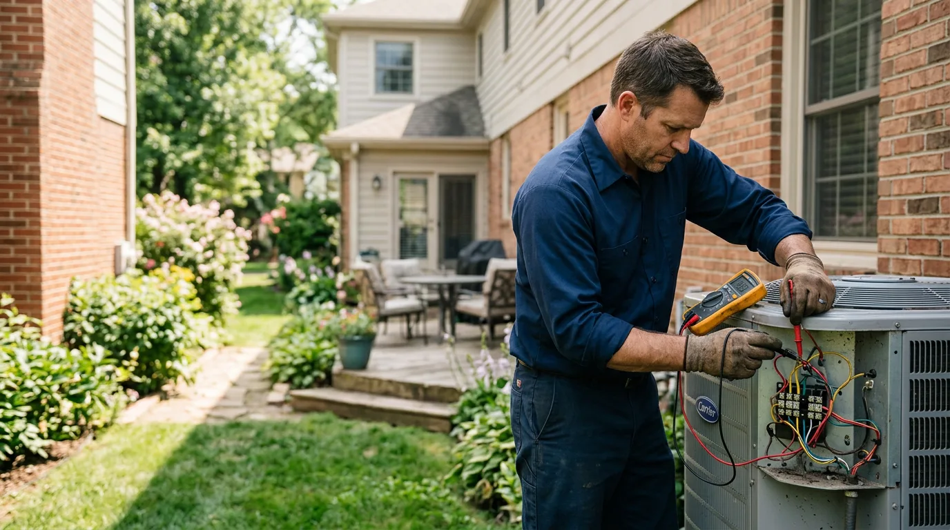 HVAC technician working near Sanford, ME